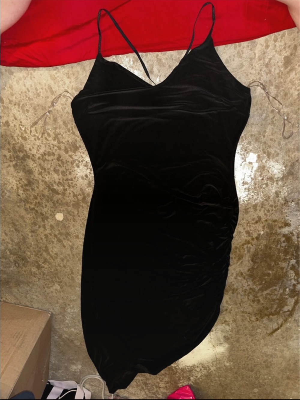 Q Black Dress A-symmetrical size large